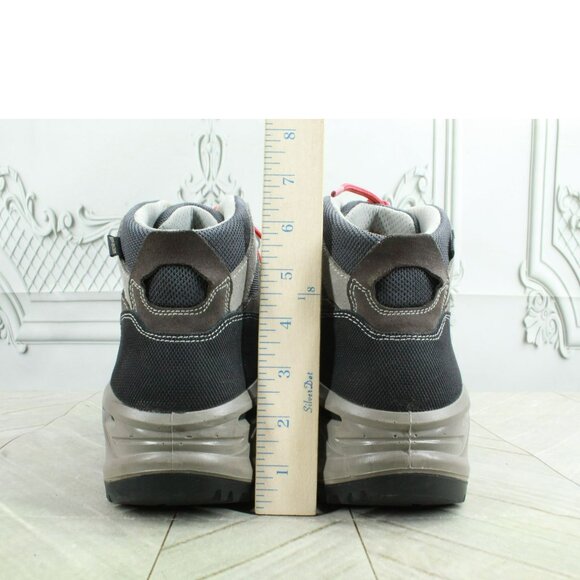 LL Bean Gray Leather Lace Up Gore-Tex Vibram Sole Hiking Boots Size 11.5 M - Picture 4 of 10